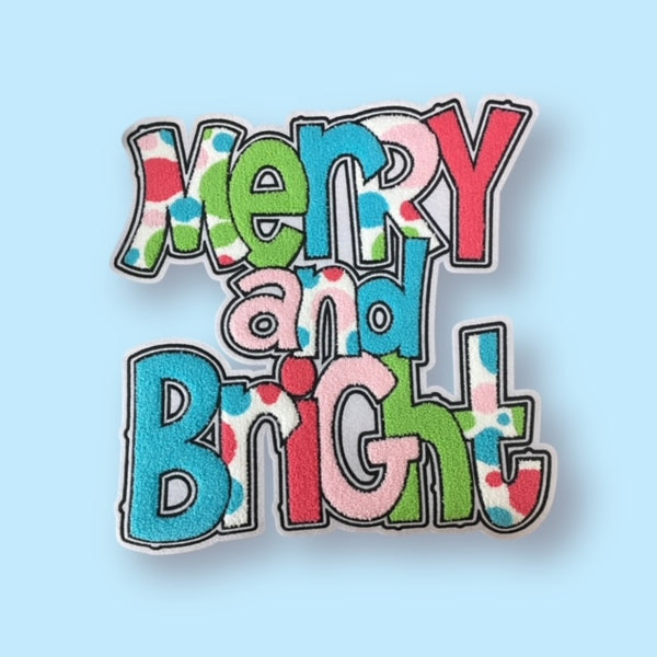 MERRY AND BRIGHT BIG PATCH