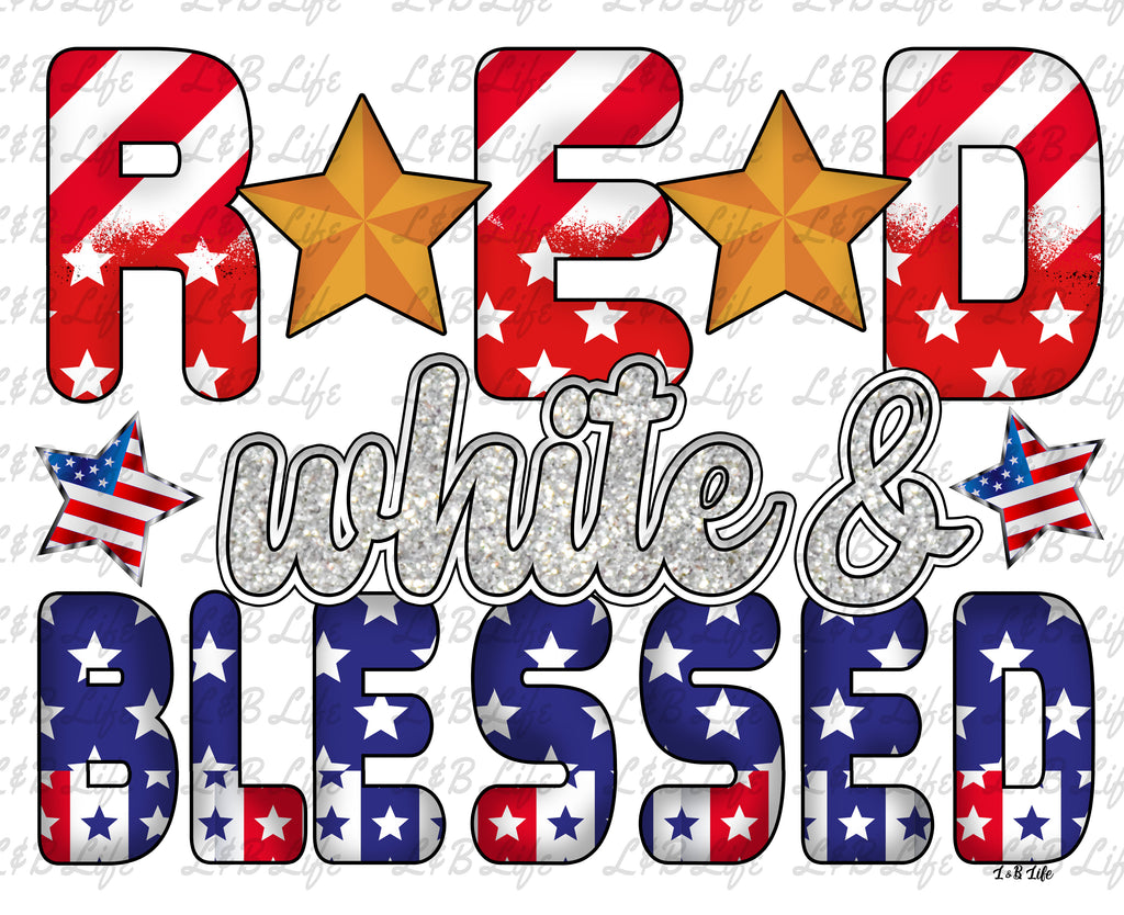 RED WHITE AND BLESSED