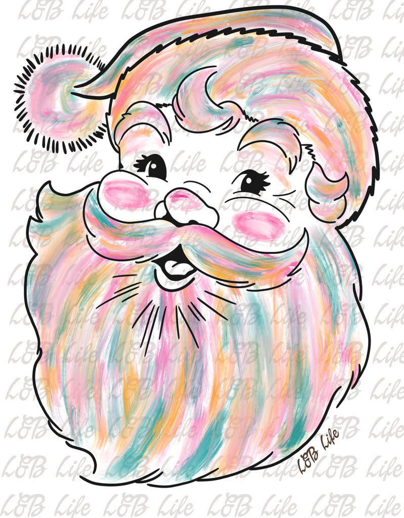 WATERCOLOR SANTA