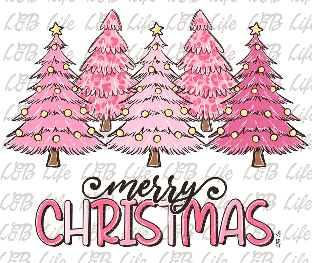 MERRY CHRISTMAS PINK TRESS