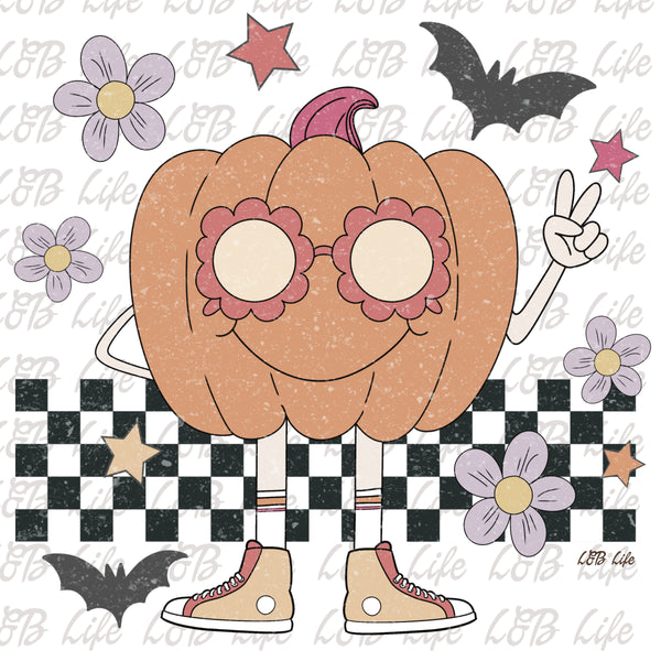 FLOWER GLASSES PUMPKIN