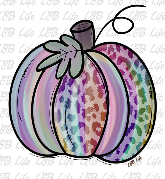 LEOPARD PURPLE PUMPKIN