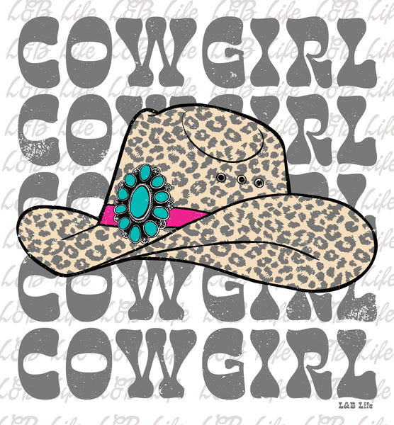 COWGIRL LEOPARD HAT