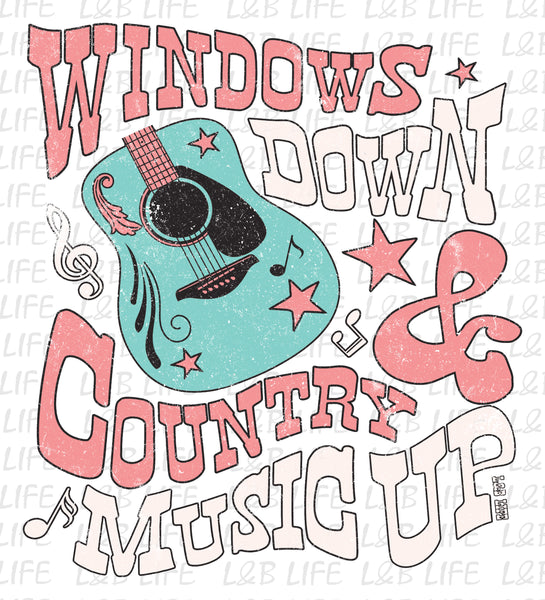 WINDOWS DOWN AND COUNTRY MUSIC
