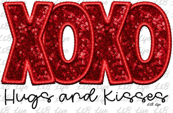 XOXO HUG AND KISSES
