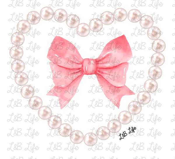 PERAL HEART BOW