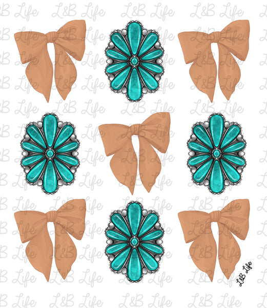 TURQUOISE ROCK BOWS