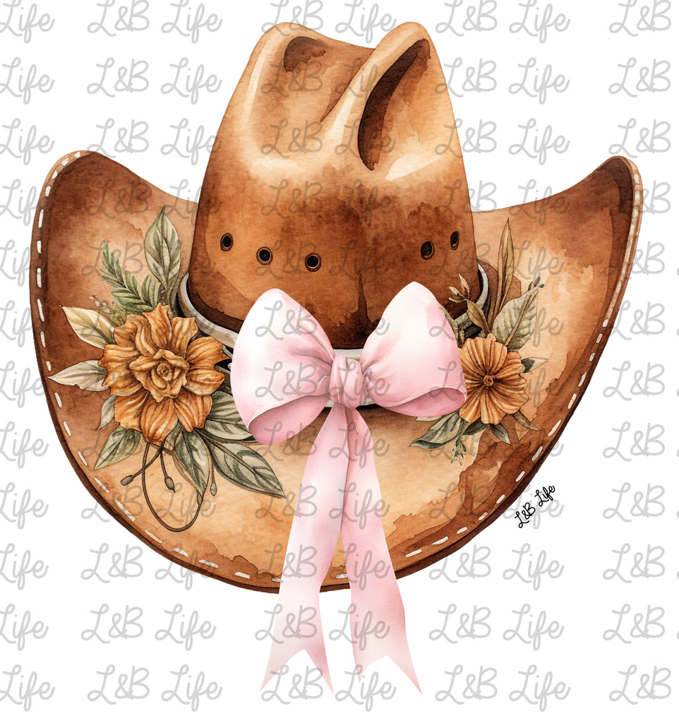 COWBOY HAT BOW