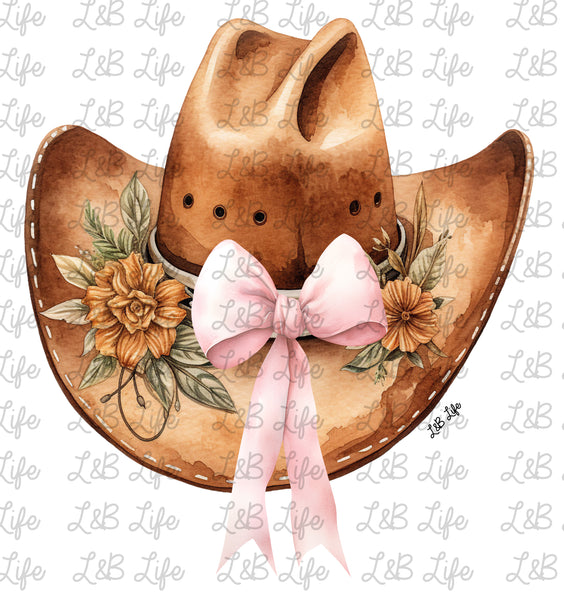 COWBOY HAT BOW