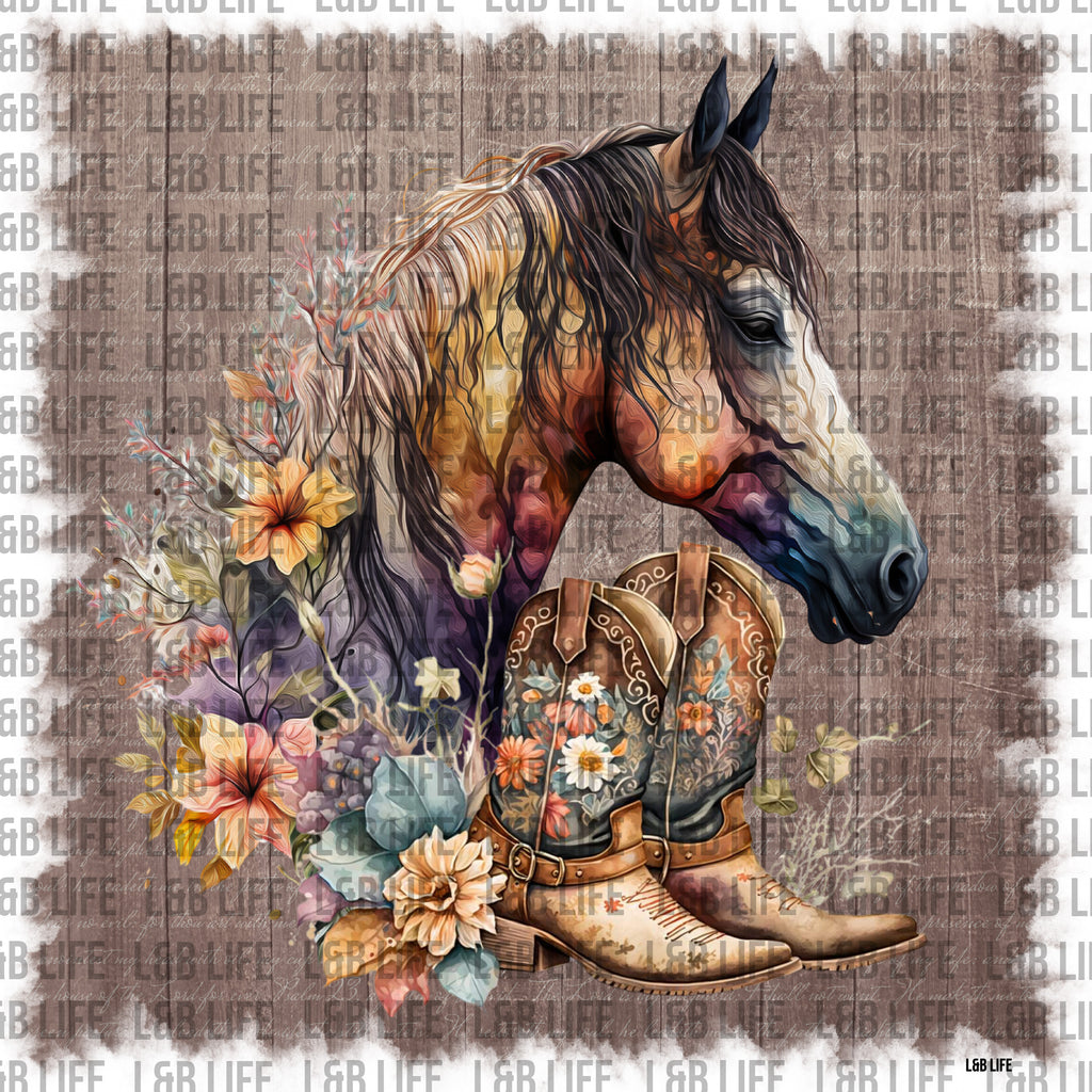 FLORAL HORSE