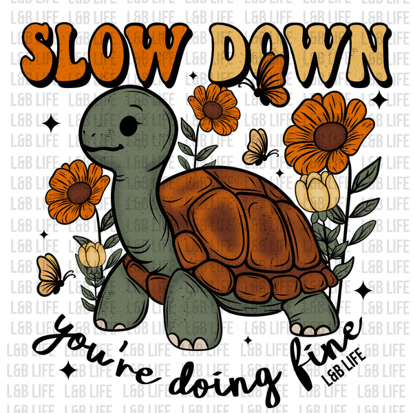 SLOW DOWN YOUR DOING FINE