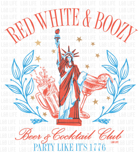 RED WHITE AND BOOZY