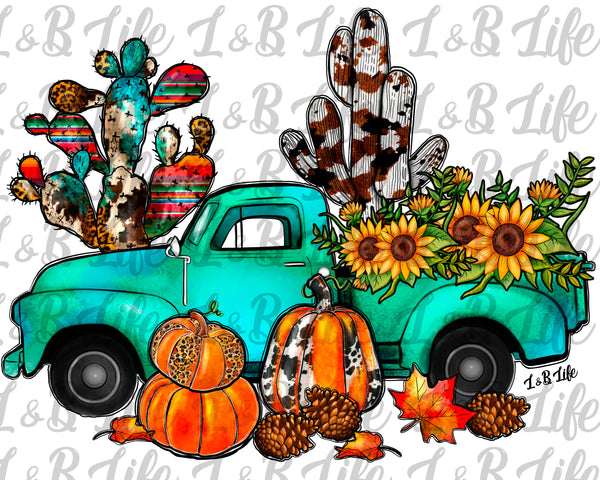 CACTUS PUMPKIN TRUCK