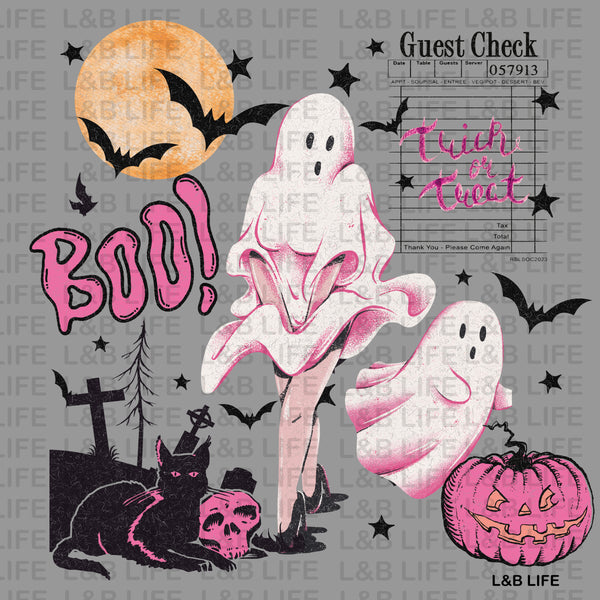 BOO PINK GHOST