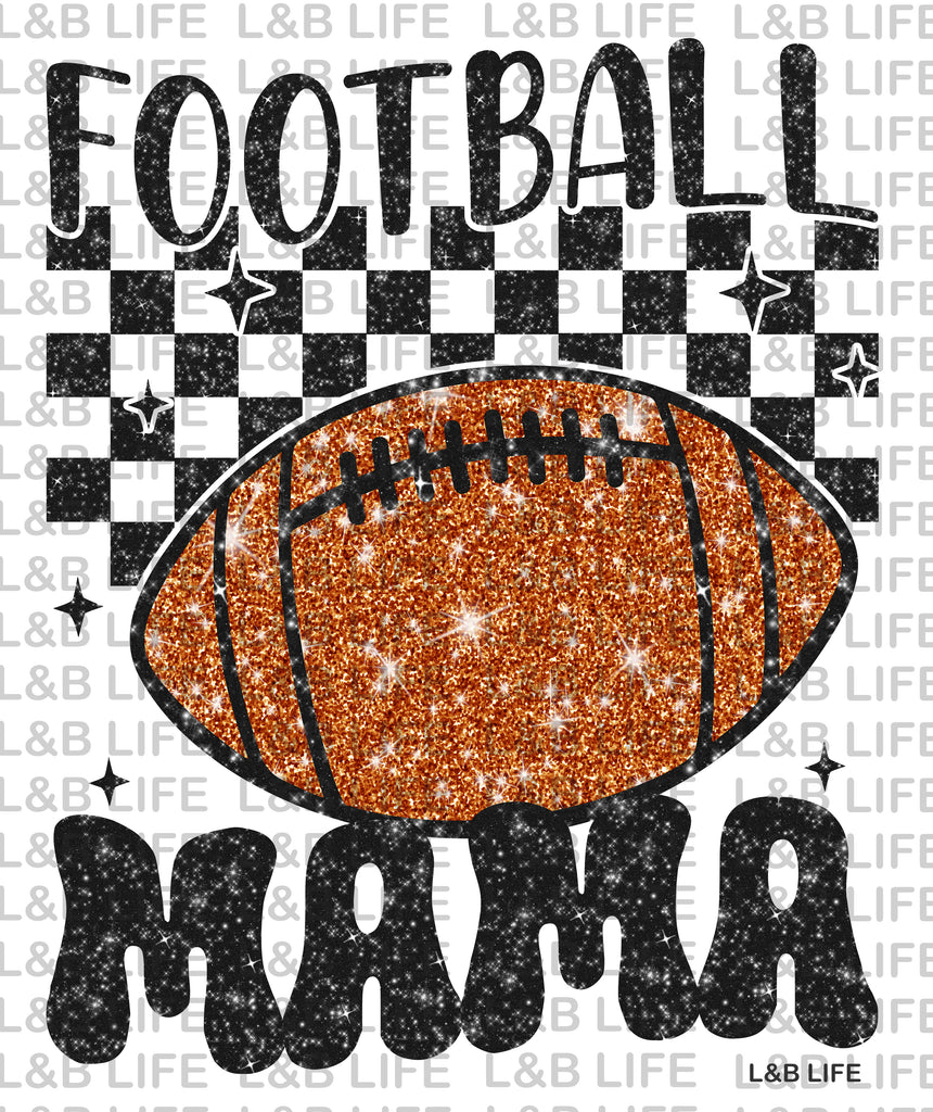 GLITTER FOOTBALL MAMA