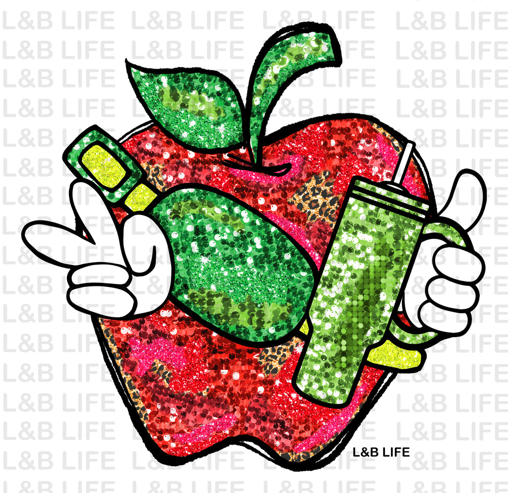 GLITTER BAG APPLE