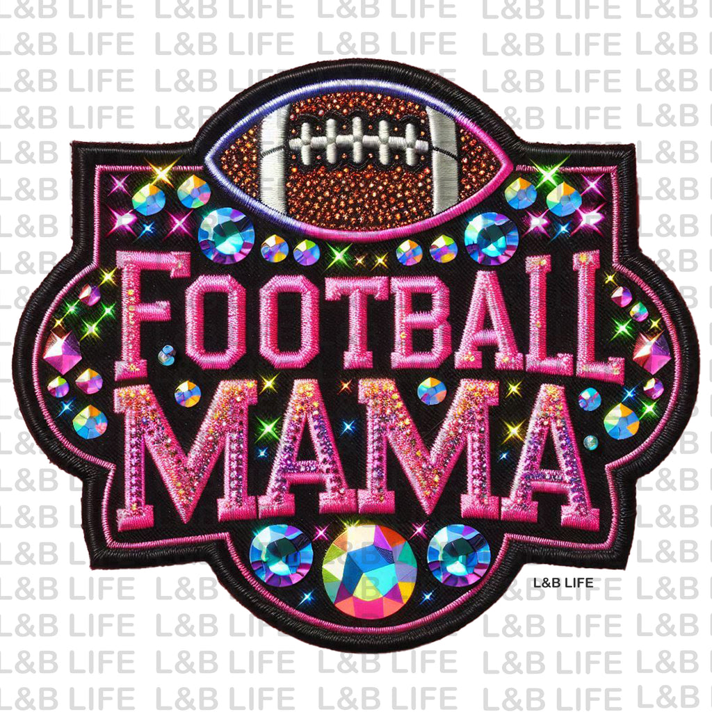 FOOTBALL MAMA RHINESTONE