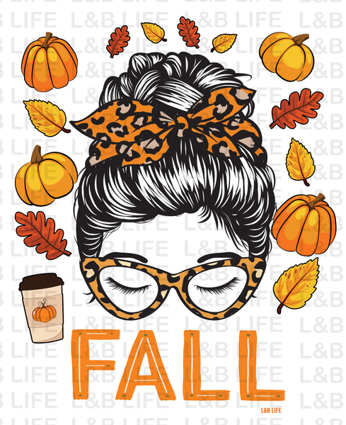 FALL GIRL WITH GLASSES