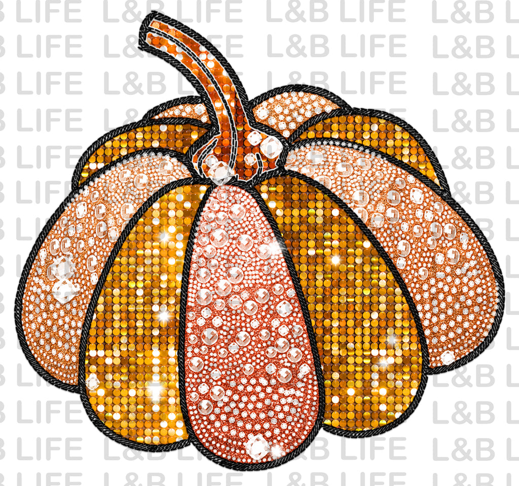 RHINESTONE PUMPKIN