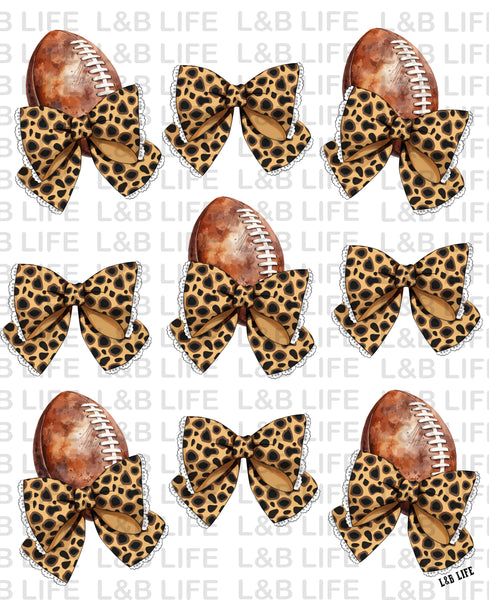 LEOPARD BOWS FOOTBALLS