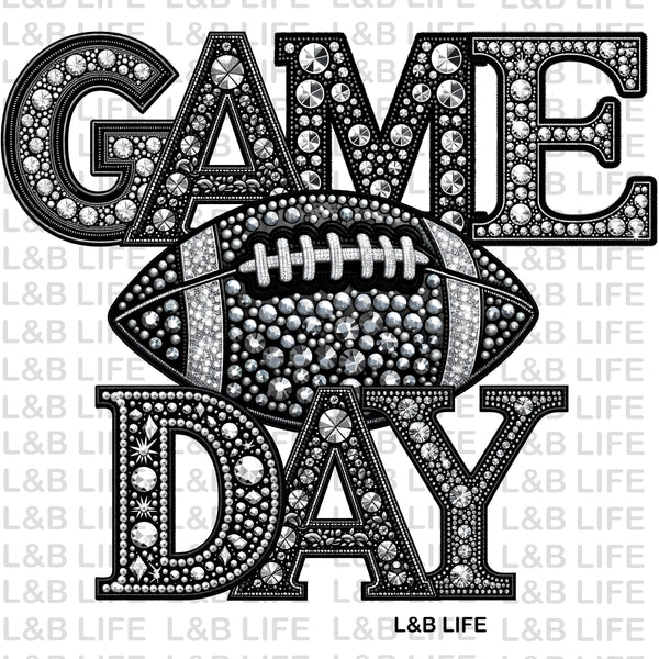 RHINESTONE GAME DAY FOOTBALL