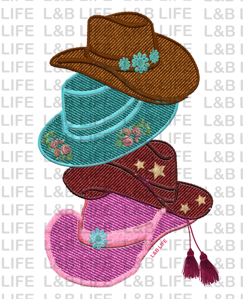 3 COWGIRL HATS