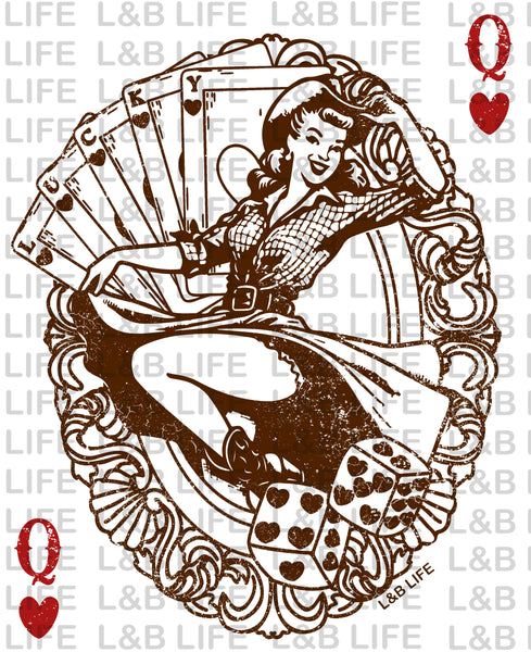 Q CARD COWGIRL