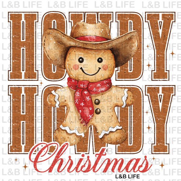 HOWDY GINGERBREAD CHRISTMAS ( BACK )