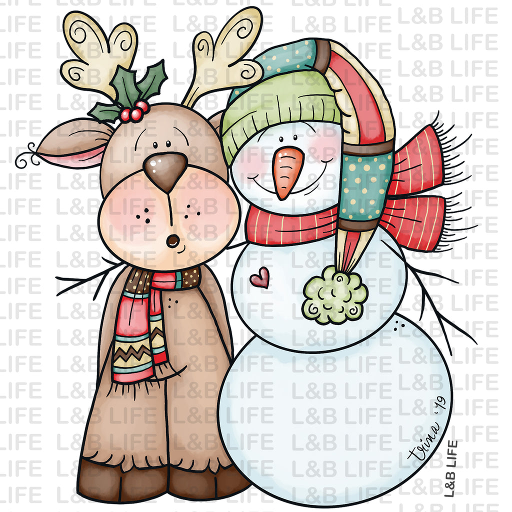 SNOWMAN AND REINDEER