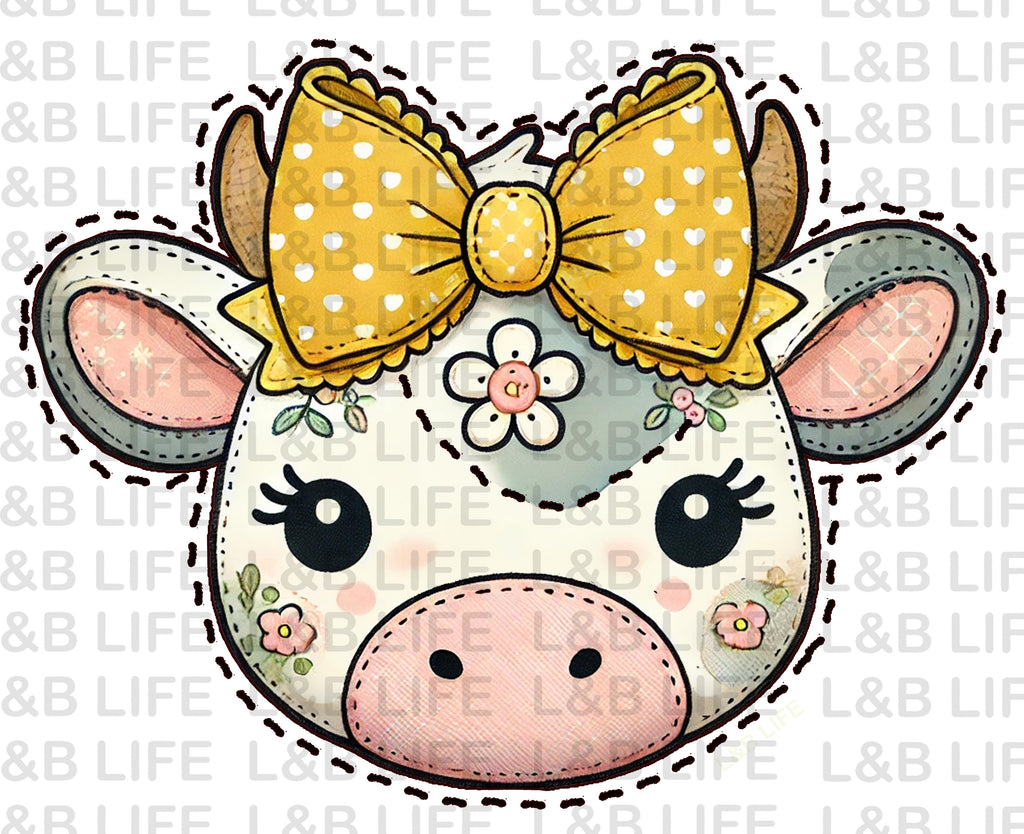 YELLOW BOW COW