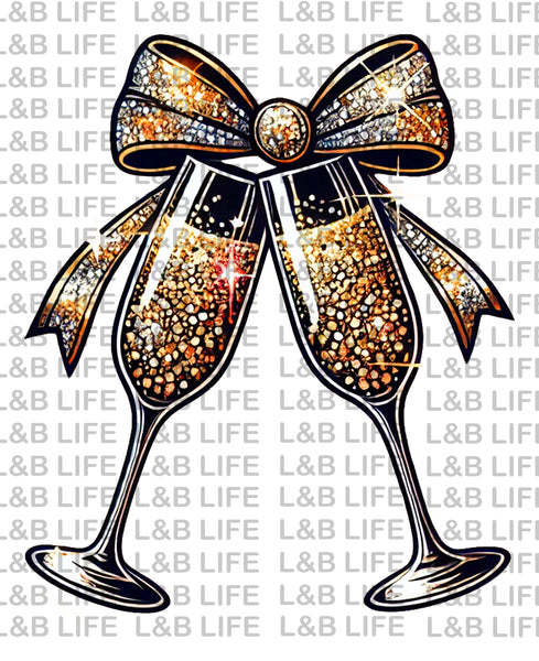 BOW CHAMPAGNE GLASSES