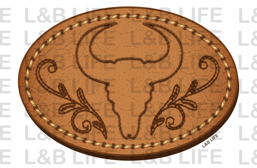 STEER BELT BUCKLE