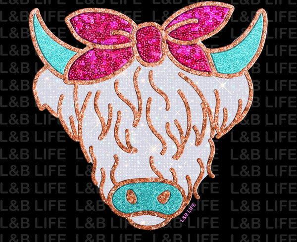 RHINESTONE COW