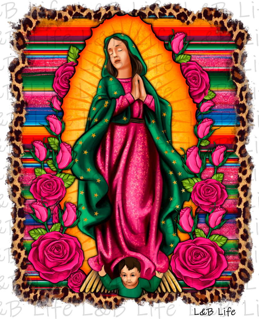 SERAPE FRAME VIRGIN MARY