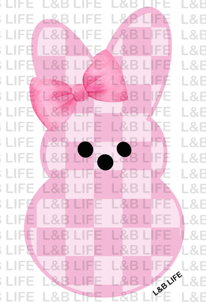 PINK CHECKER BUNNY