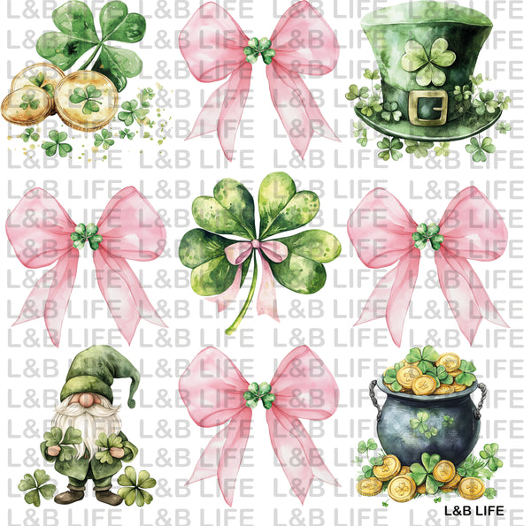 SHAMROCK PINK BOWS