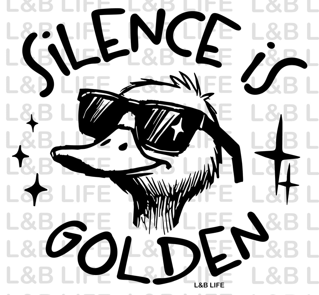 SILENCE IS GOLDEN DUCK ( FRONT )