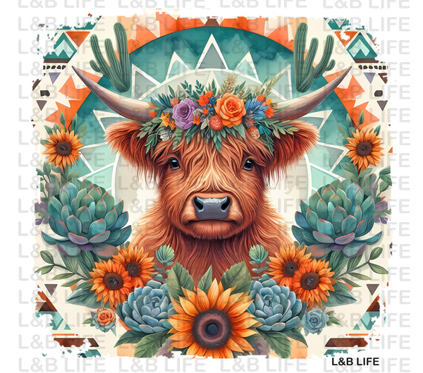 AZTEC CACTUS COW