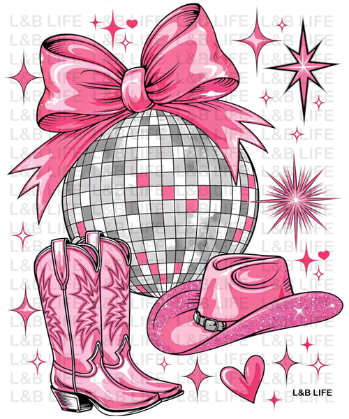 DISCO PINK BOW