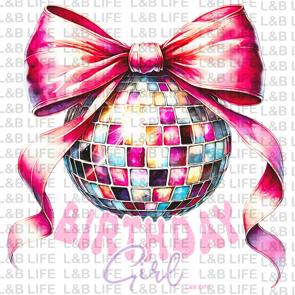 BIRTHDAY GIRL BOW DISCO