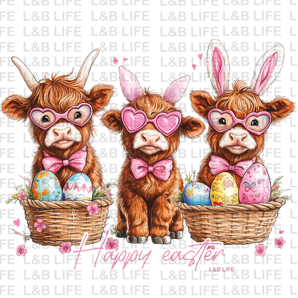 EASTER BASKET COWS