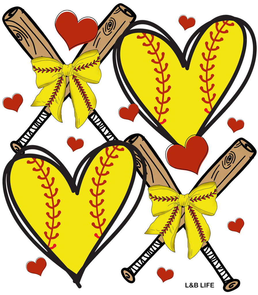 SOFTBALL HEART BATS