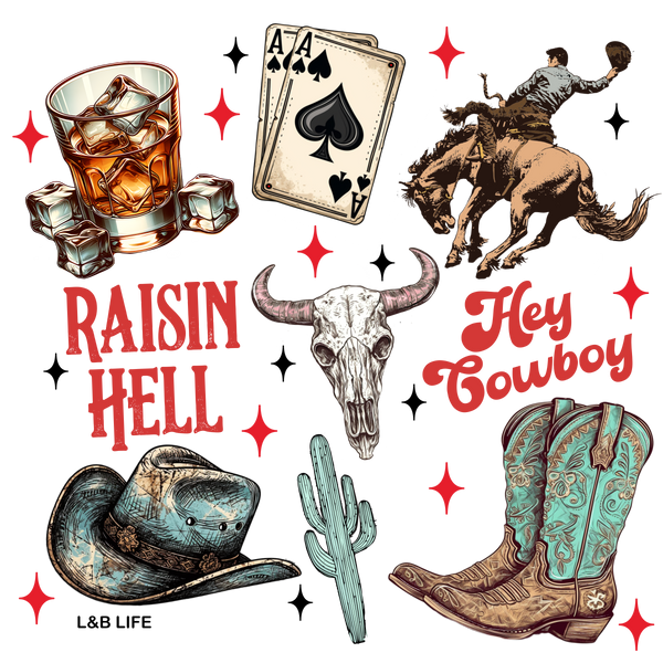 RAISN HELL HEY COWBOY