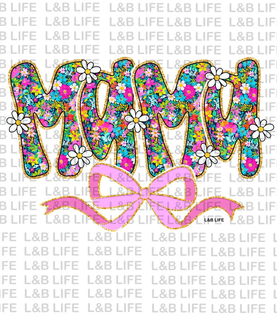 MAMA FLORAL BOW