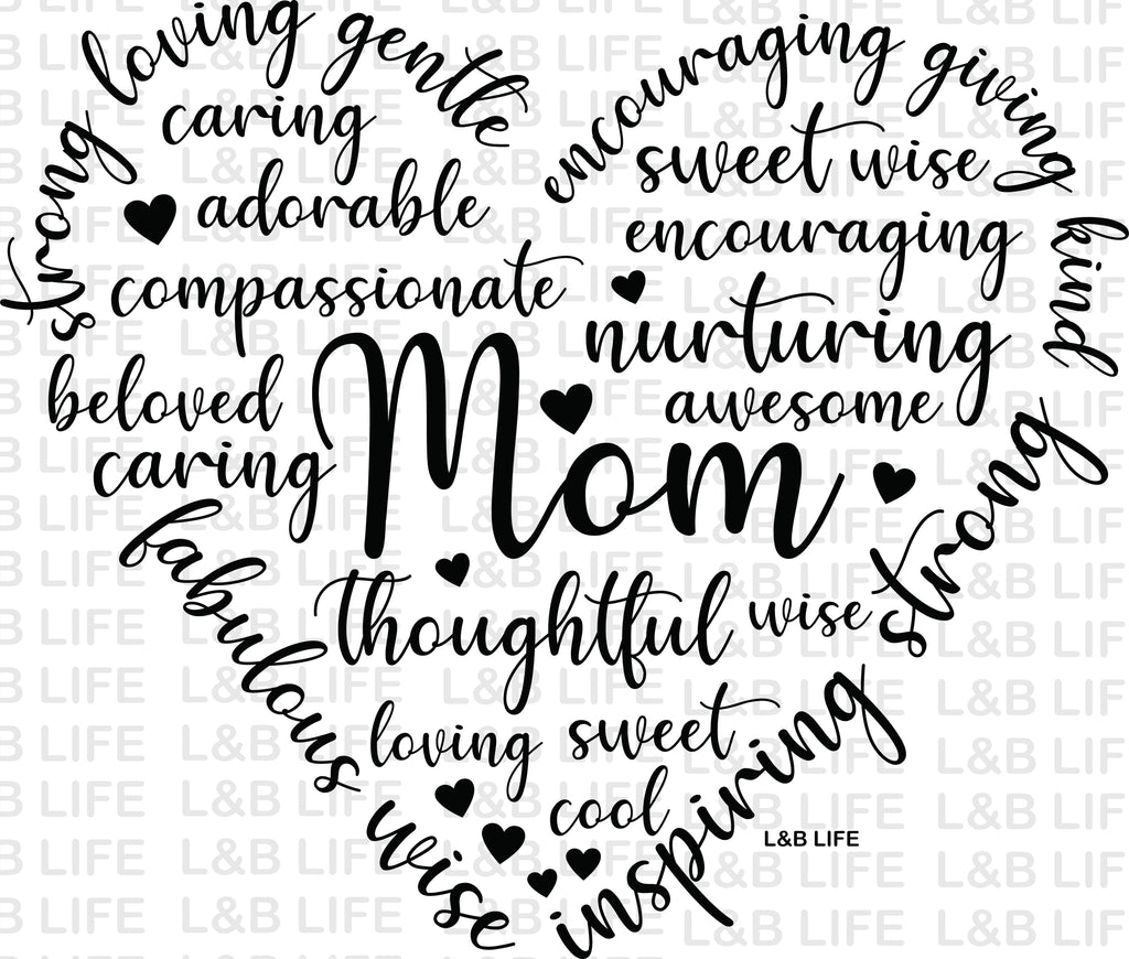 HEART MOM WORDS