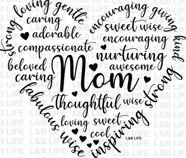 HEART MOM WORDS