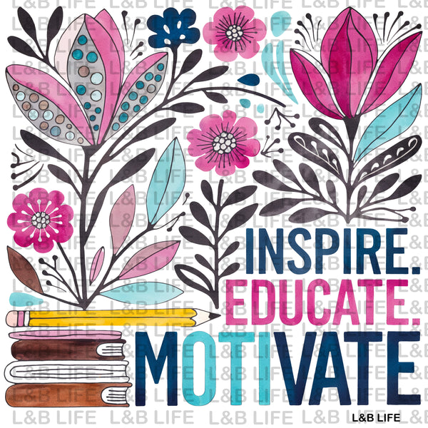 INSPIRE EDUCATE MOTIVATE BOOKS