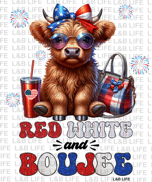 RED WHITE AND BOUJEE