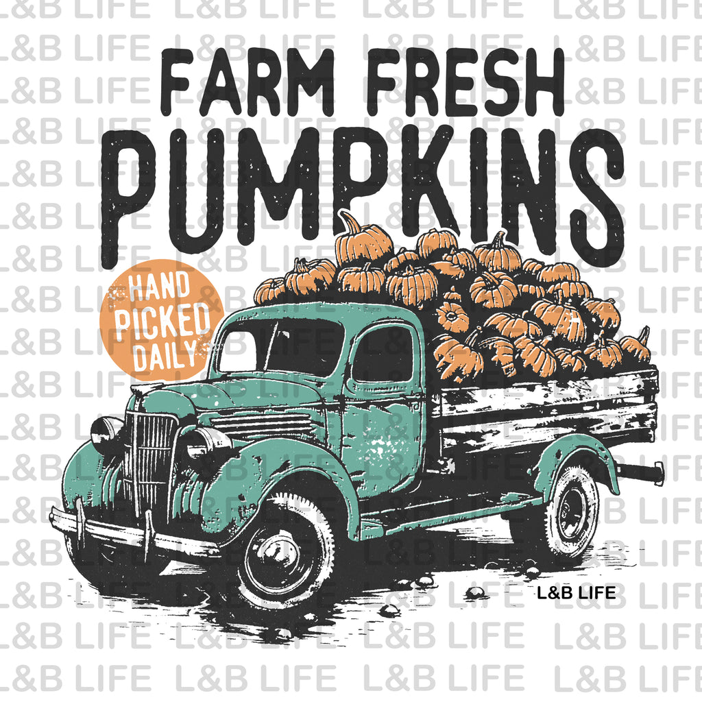 FARM FRESH PUMPKINS TRUCK