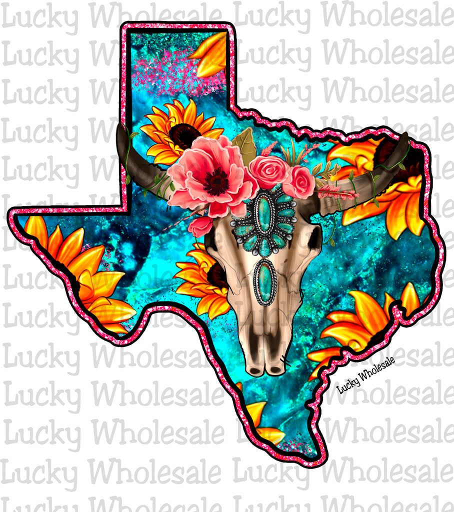 SUNFLOWER TEXAS STEER HEAD